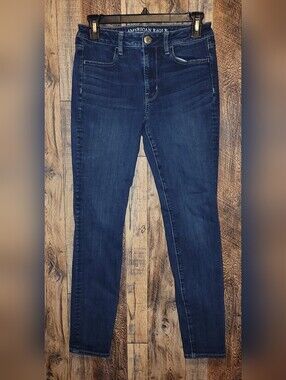 American Eagle Outfitters Dark Blue Skinny Jeans